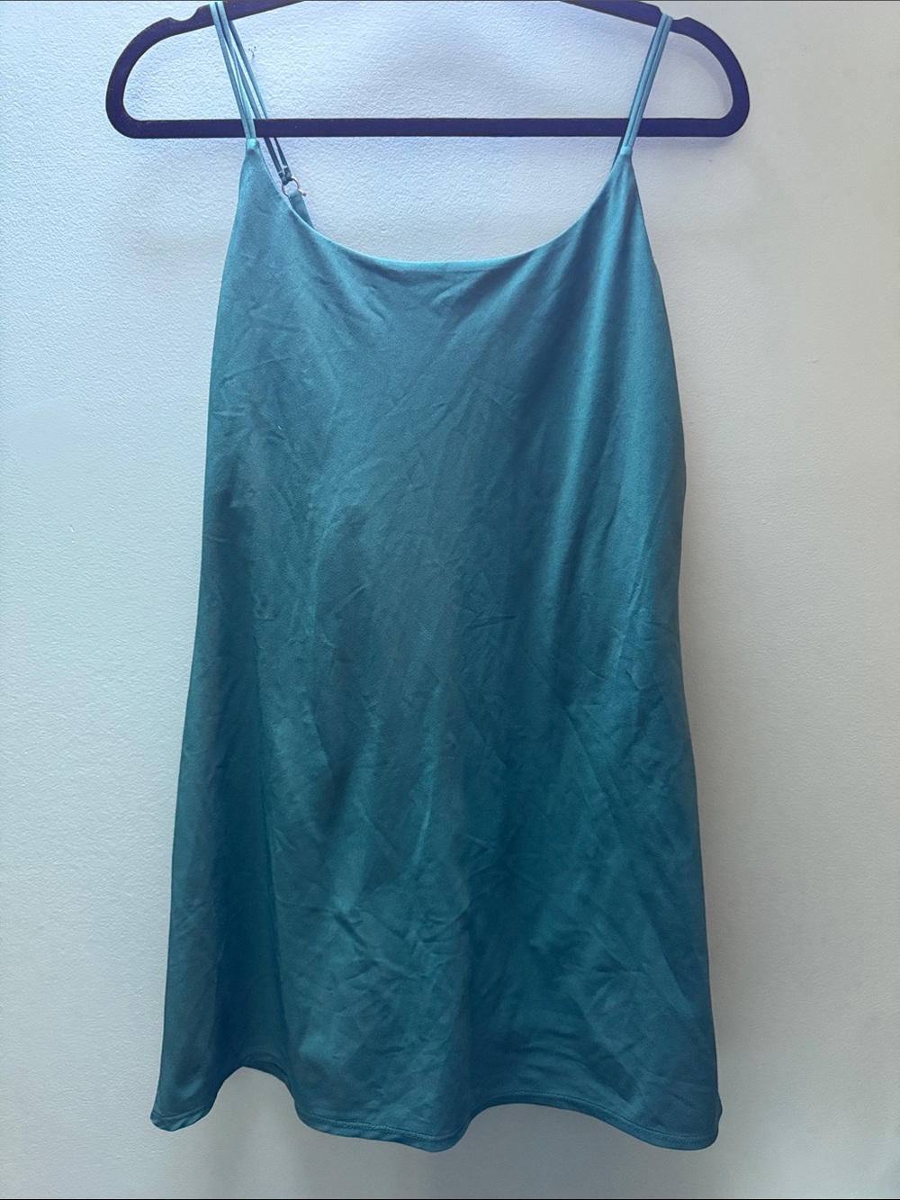 Abercrombie & Fitch Teal mini traveler dress